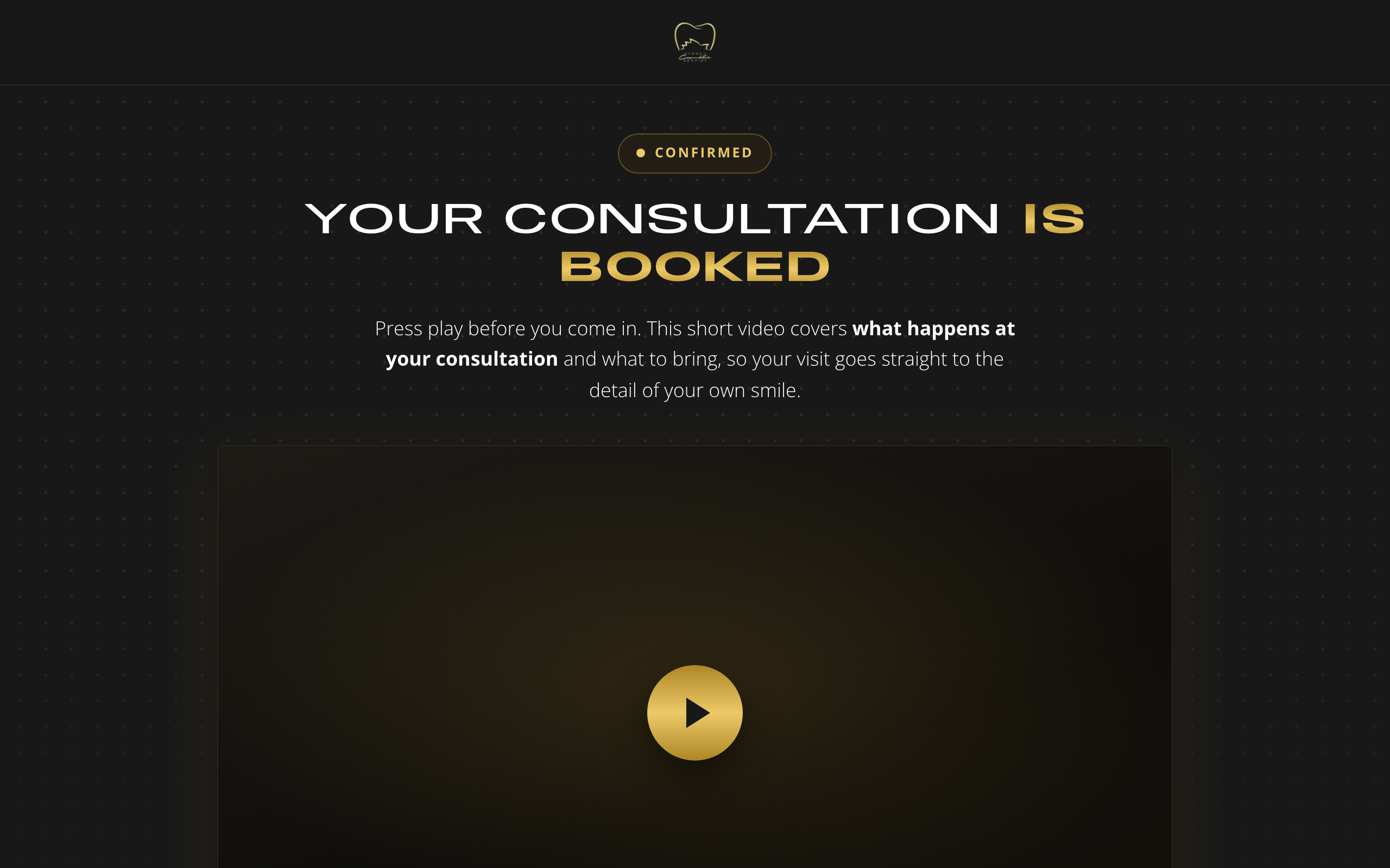 Confirmation page preview